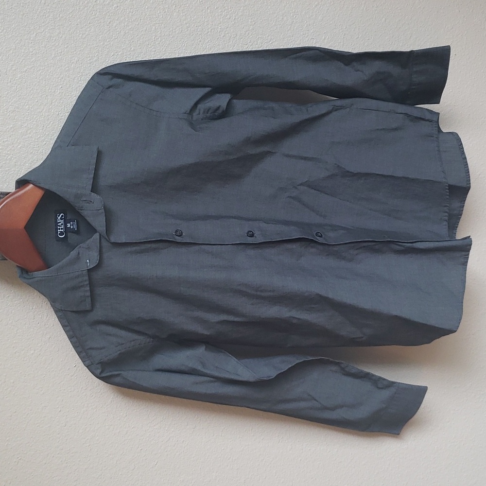 Chaps boys button up dress shirt size medium